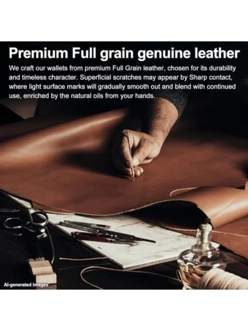 Slim RFID Genuine Leather Wallet for Men | Minimalist Design, Stylish